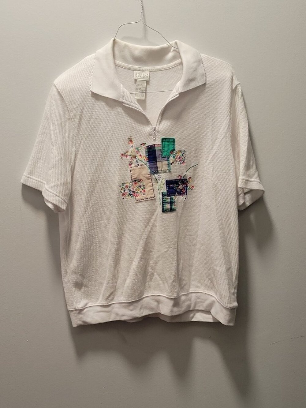 Koret Francisca Flowers Zipper Shirt - pretty,flower,whimsical,garden,fae,fairy